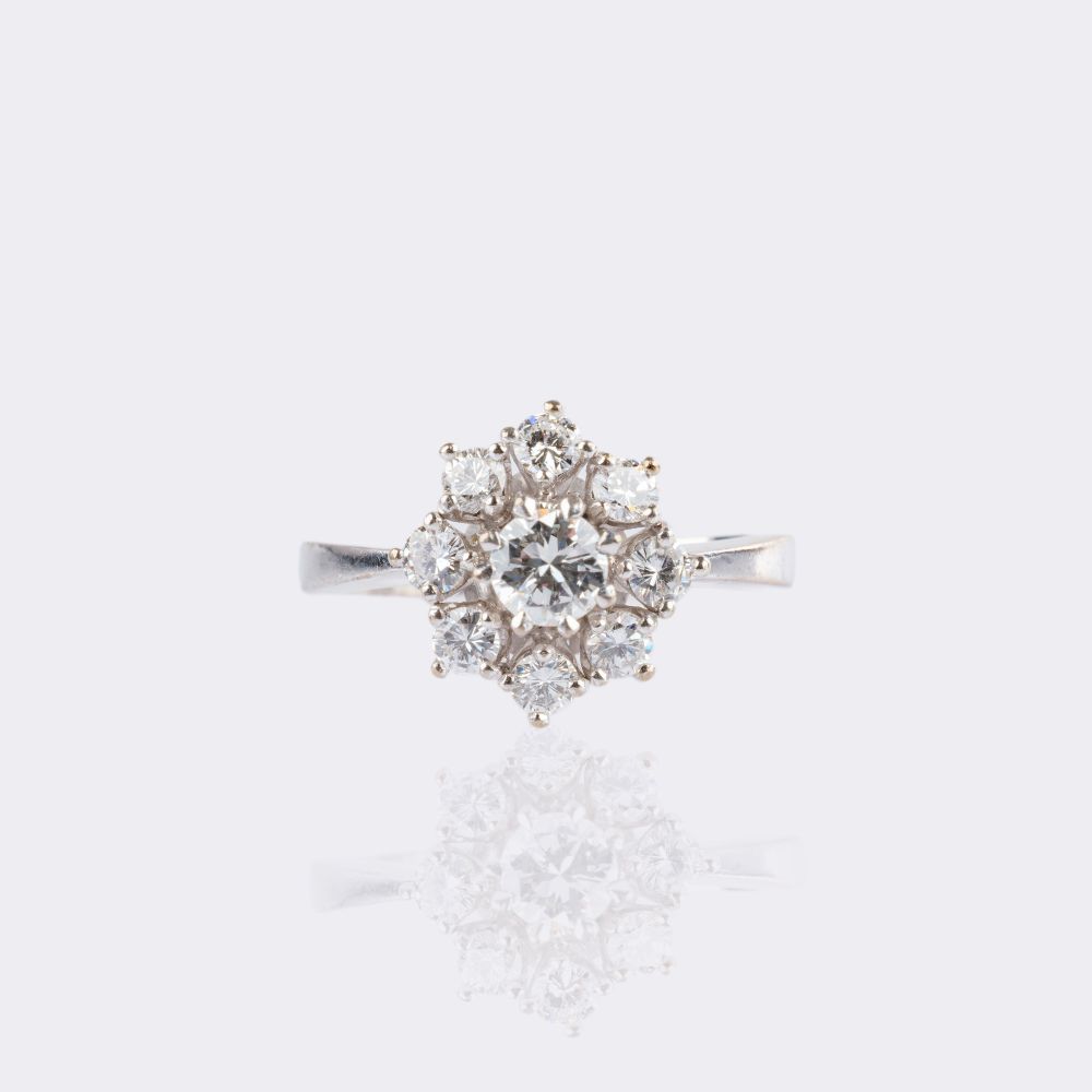Floral Diamond Ring