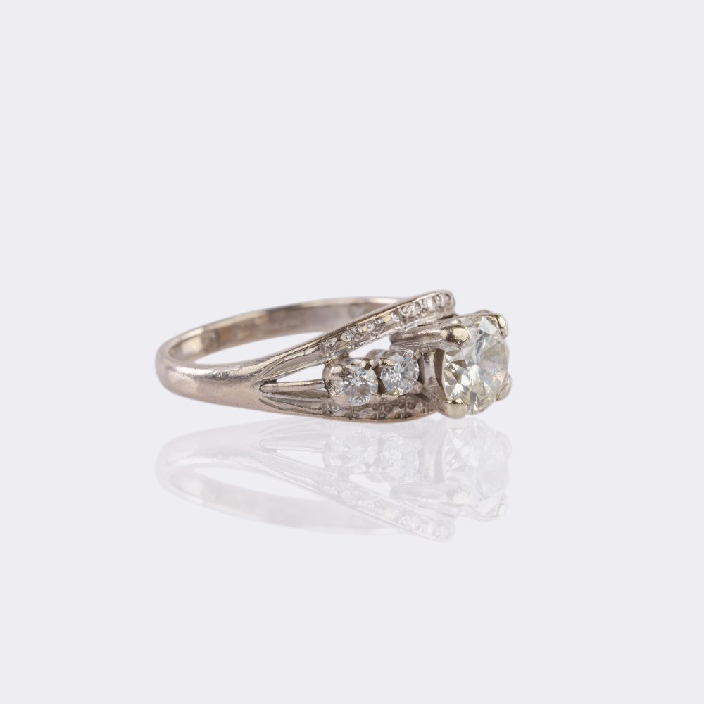 Diamond Solitaire Ring - image 2