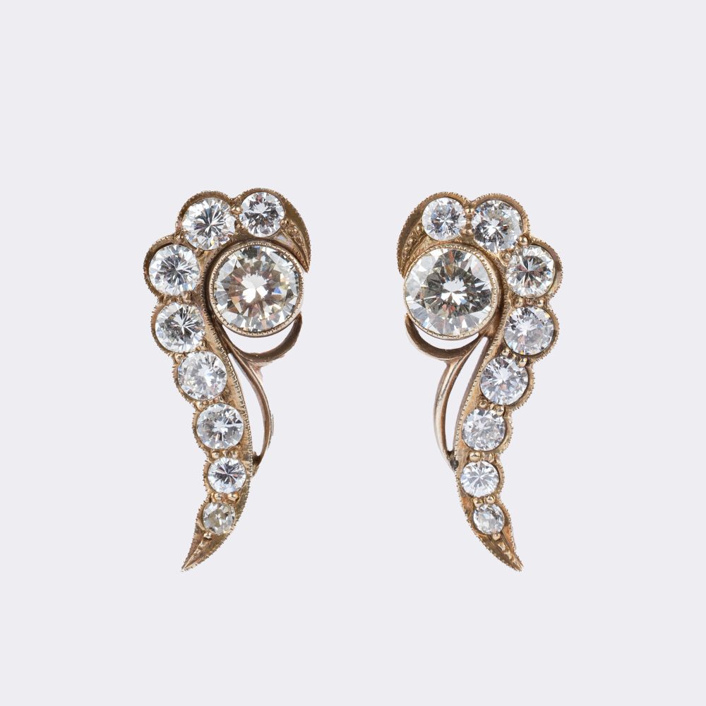 Pair of Diamond Earrings