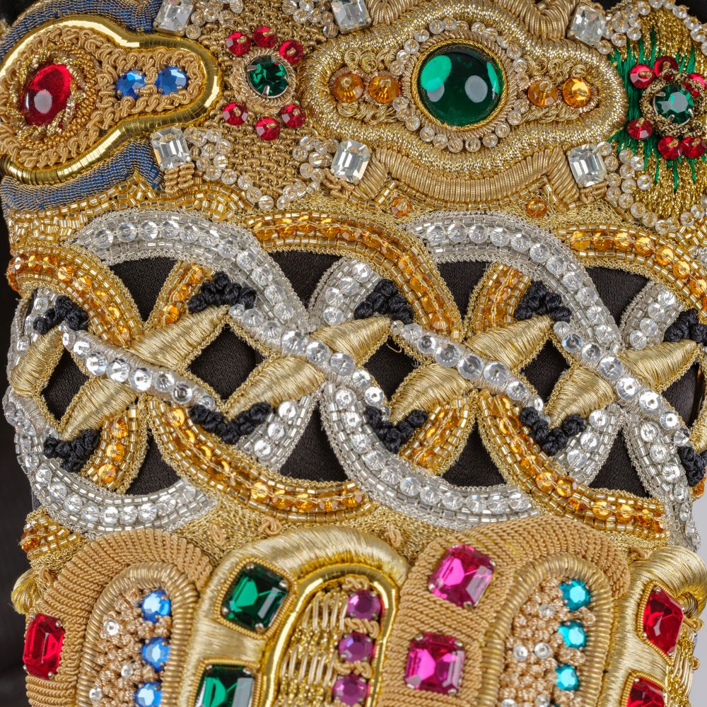 Vintage Blazer With Brocade Embroidery - image 4