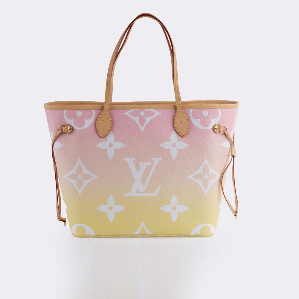 Tote Bag 'Neverfull MM by the Pool' M45680 Light Pink Limited Edition - image 2