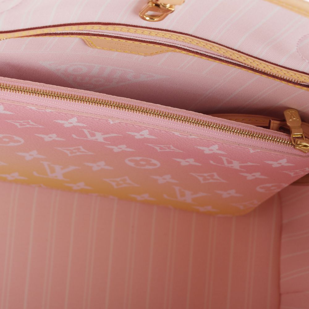 Tote Bag 'Neverfull MM by the Pool' M45680 Light Pink Limited Edition - image 6