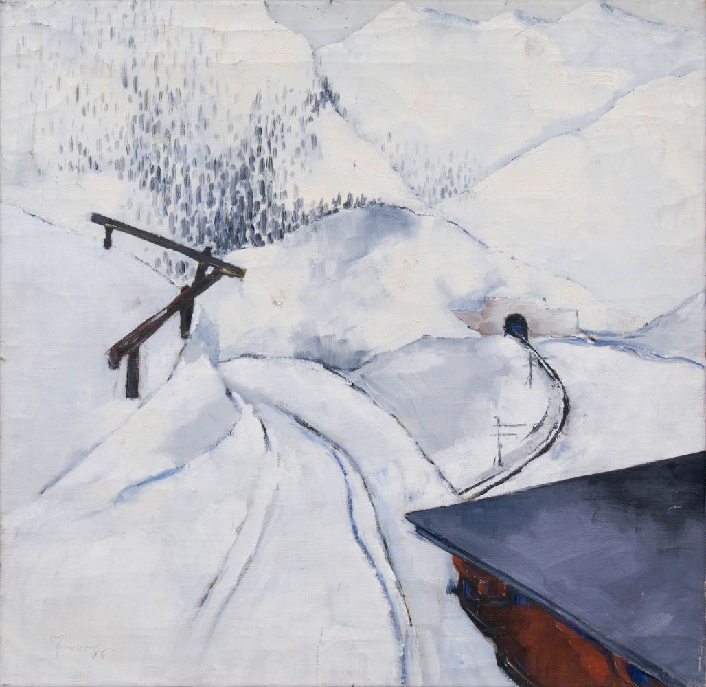 An expressive winter landscape