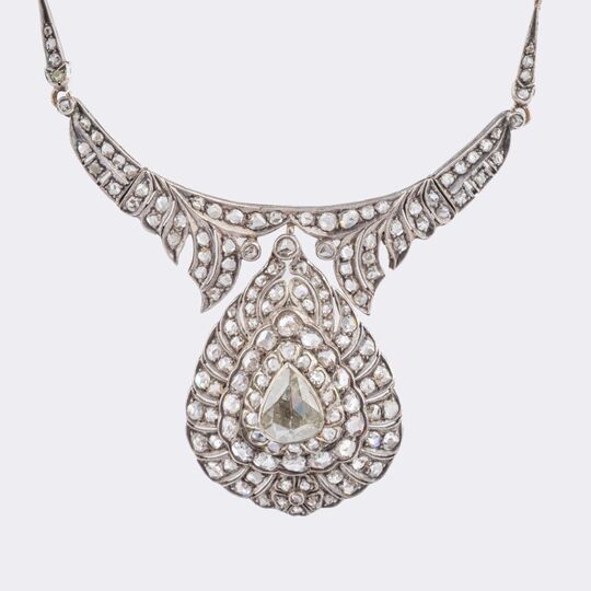 Fin de siècle Necklace with antique Diamonds