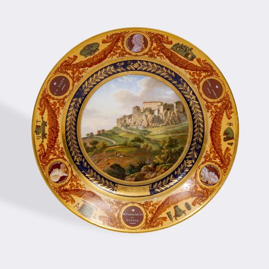 A Rare Plate 'Cantal' from the 'Service des Départements