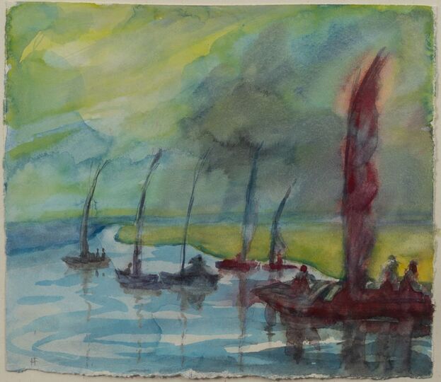 Rainy weather on the Nil