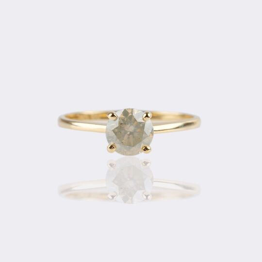Solitaire Fancy Diamond Ring