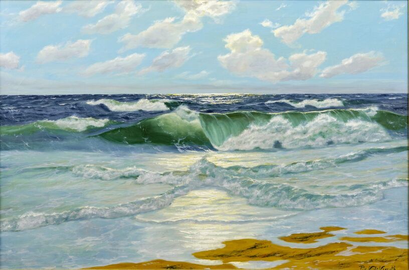 The Beach in the Morning Sun