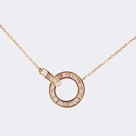 Delicate Diamond Pendant on Chain