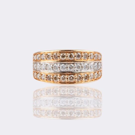 Two-Tone Diamond Ring