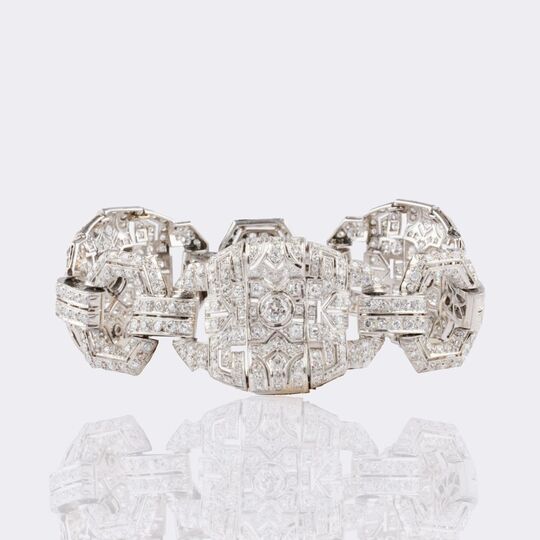 Highcarat Art-déco Diamond Bracelet