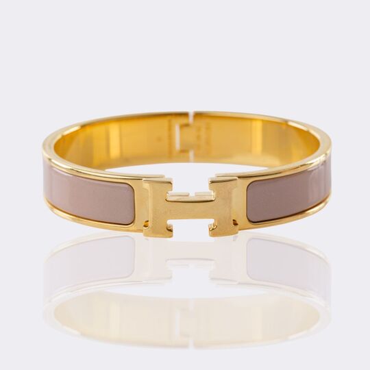 Bangle Bracelet Clic Clac H Marron Glacé