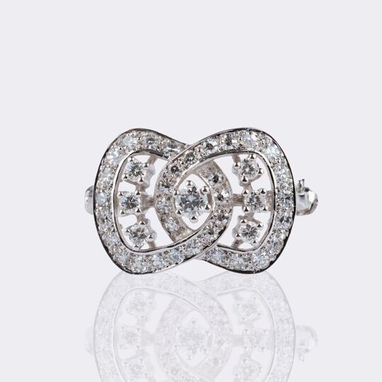 Dainty Diamond Brooch