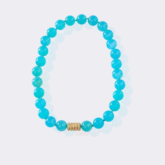 Ball Necklace with Diamond Clasp