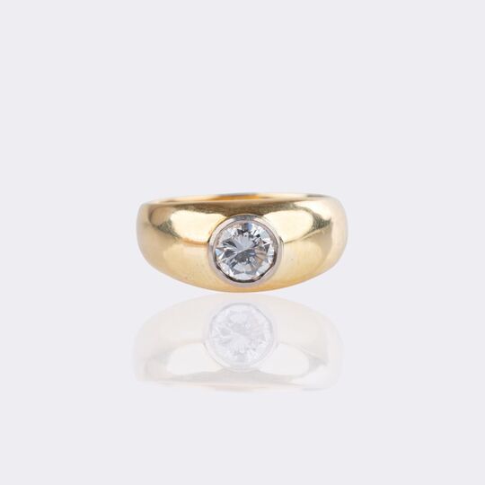 Solitaire Band Ring