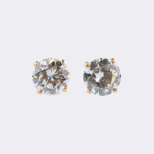 Pair of Solitaire Earstuds