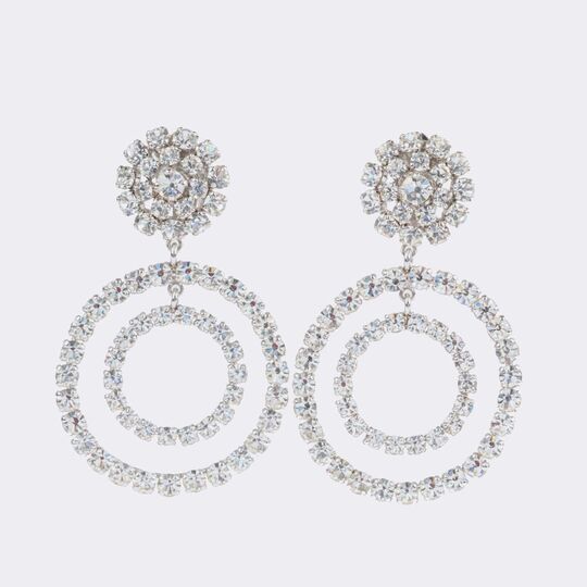 Pair of splendid Strass Clip Earring