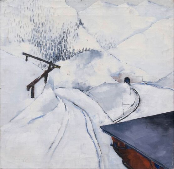 An expressive winter landscape