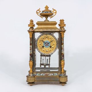 Napoleon III Cloisonné Pendule
