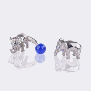 Pair of English Cufflinks 'Elephants'