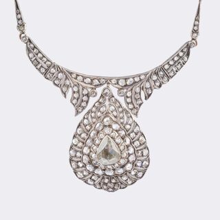 Fin de siècle Necklace with antique Diamonds