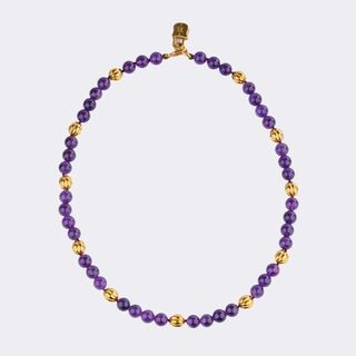 Amethyst Gold Necklace