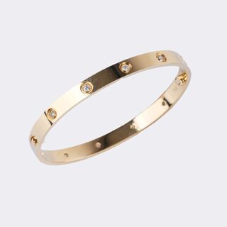Cartier Love Bangle Bracelet 10 Diamonds