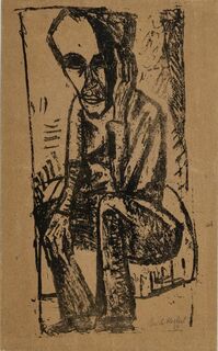 Man with Black Head Scarf