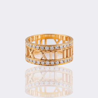 Atlas Open Ring with Diamonds