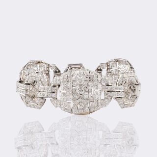 Highcarat Art-déco Diamond Bracelet