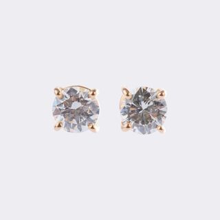 Pair of Diamond Solitaire Earstuds