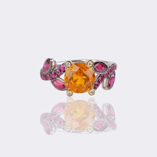 Ruby Ring with Yellow Sapphire