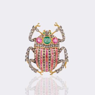 Precious Stone Brooch 'Scarab'