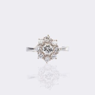 Floral Diamond Ring