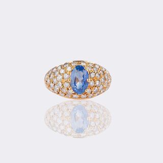 Sapphire Diamond Ring