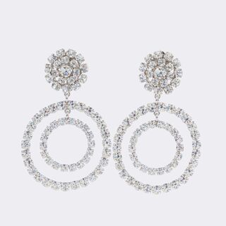 Pair of splendid Strass Clip Earring