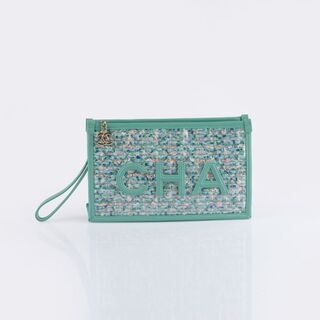 Logo Tweed Clutch
