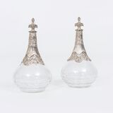 A Pair of Small Vinegar and Oil Carafes