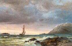 Fjord of Christiania in the Evening - image 1