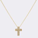 Diamonds Cross-Pendant on Chain - image 2