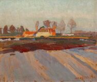 Farm house in Worpswede Landscape - image 1