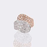 Bicolour Diamond Bandring - image 1