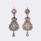 Pair of antique Rosediamonds-Earrings