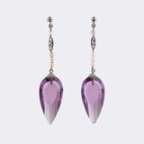 Pair of Amethyst Earpendants
