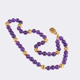 Amethyst Gold Necklace - image 2