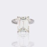Highcarat Emerald Cut Diamond Ring - image 2