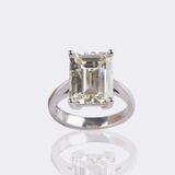 Highcarat Emerald Cut Diamond Ring - image 4