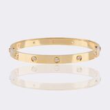 Cartier Love Bangle Bracelet 10 Diamonds - image 2