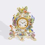 A Mantel Clock with Exotic Birds