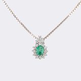 Emerald Diamond Ring with matching Pendant - image 2